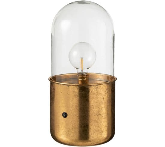 Lampe Or Zinc 19,5x19,5x40cm