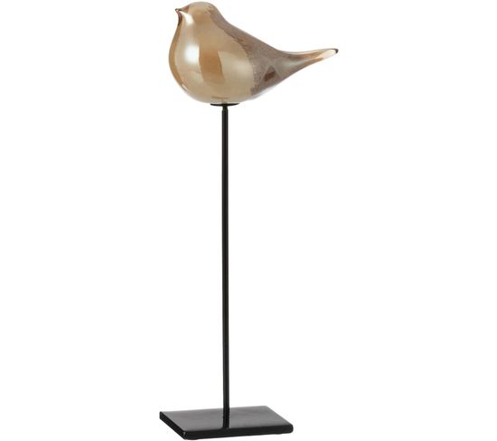 Figurine Marron Verre 14,5x7x38,5cm