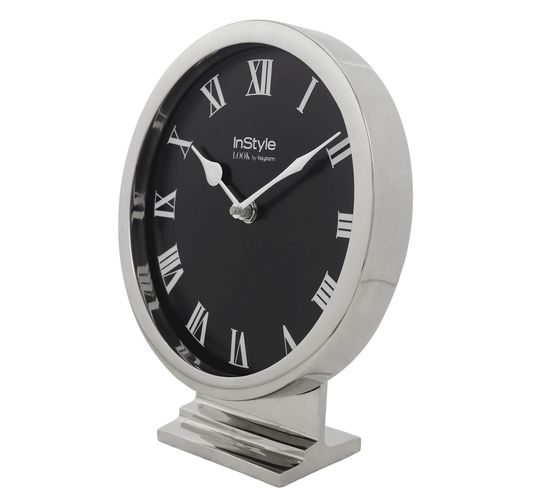 Horloge Métal Argent 20x6x24cm