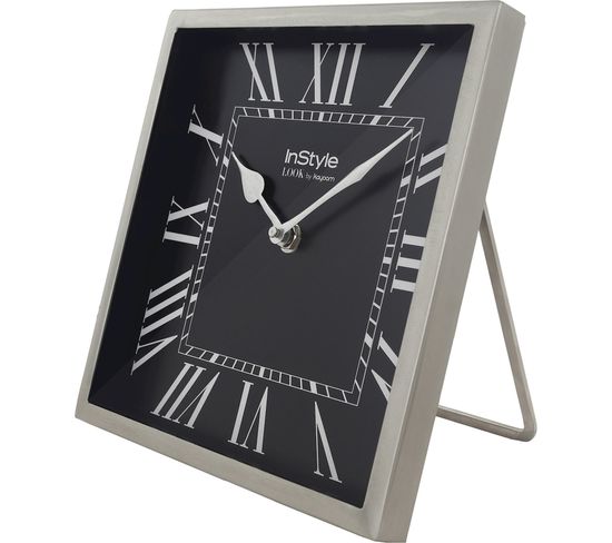 Horloge Métal Argent 21x3x21cm