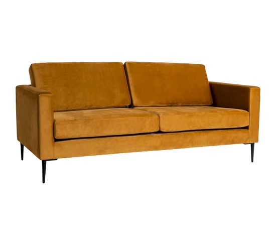 Sofa Tissu Orange 180x88x82cm