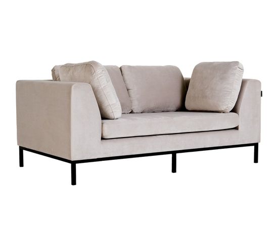 Sofa Métal Beige 171x98x69cm