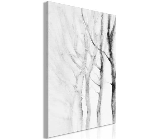 Tableau Way To Nature Vertical 40 X 60 Cm Blanc