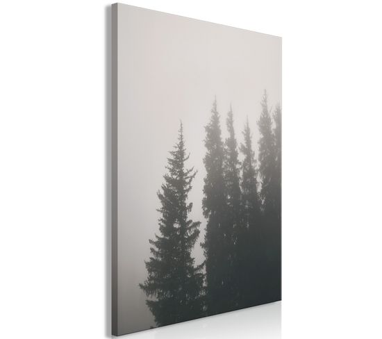 Tableau Smell Of Forest Fog Vertical 60 X 90 Cm Gris