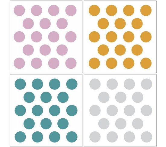 Stickers Muraux Points Colorés - Déco Simple Et Moderne