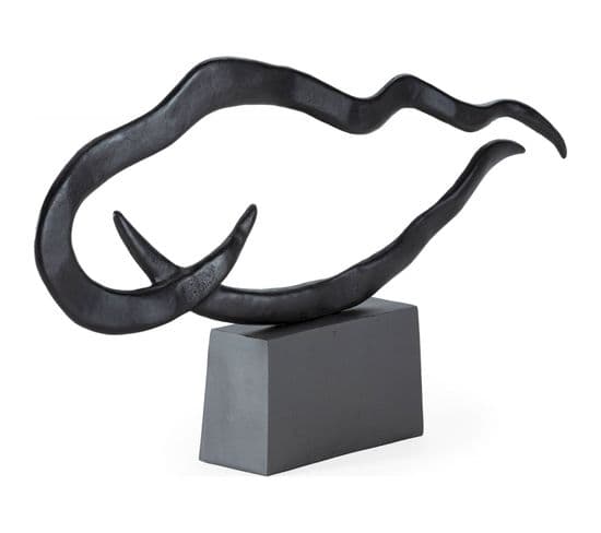 Sculpture Contemporaine Aluminium Bronze Noir