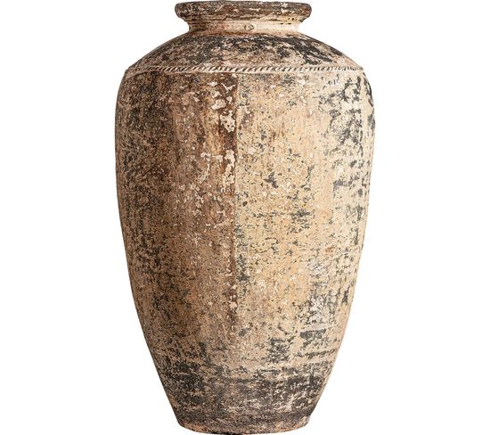 Vase Ethnique En Terracota Élégance Ancestrale