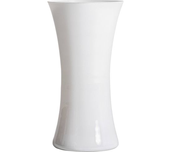Vase Cristal Donet Blanc Brillant Style Art Déco