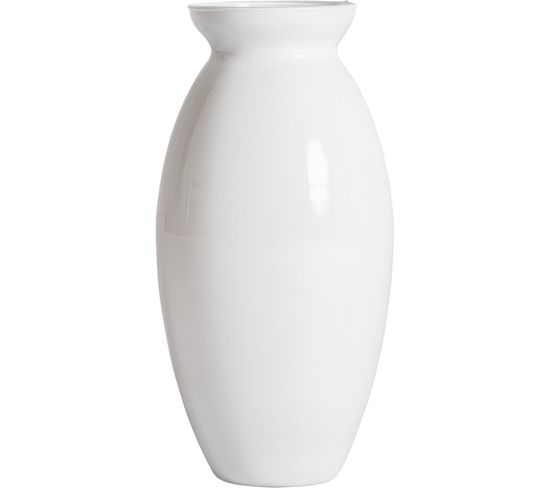Vase Donet Cristal Blanc Déco Élégant