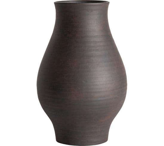 Vase Nohae Noir En Céramique Style Art Déco
