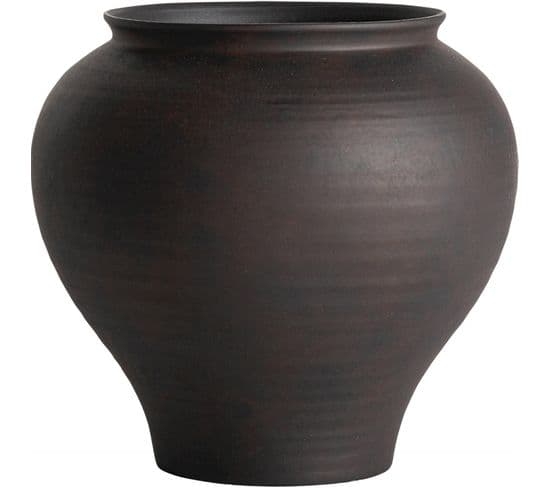 Vase Nohae Style Art Déco Noir En Céramique