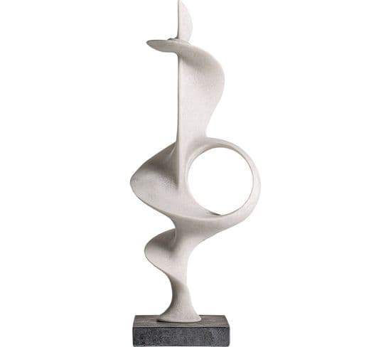 Sculpture Tirso Design Art Déco Blanc