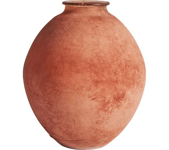 Vase Vintage En Verre Style Rétro Marron