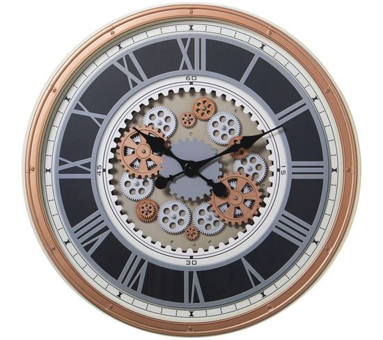 Horloge Murale Design Rétro à Engrenages