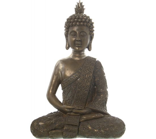 Statue Bouddha Dorée Touche Zen Pour Votre Intérieur