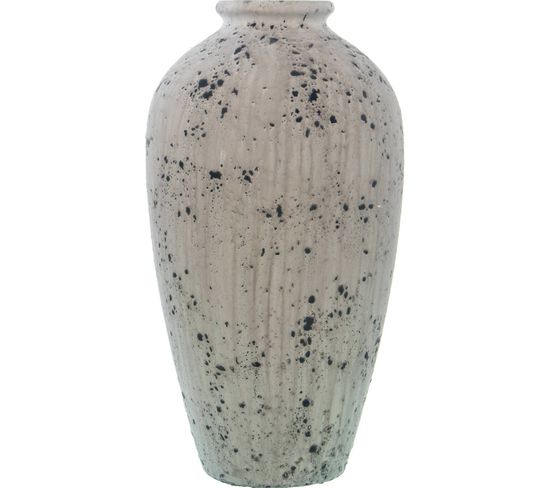 Vase Céramique Gris Élégant Pour Déco Intérieure