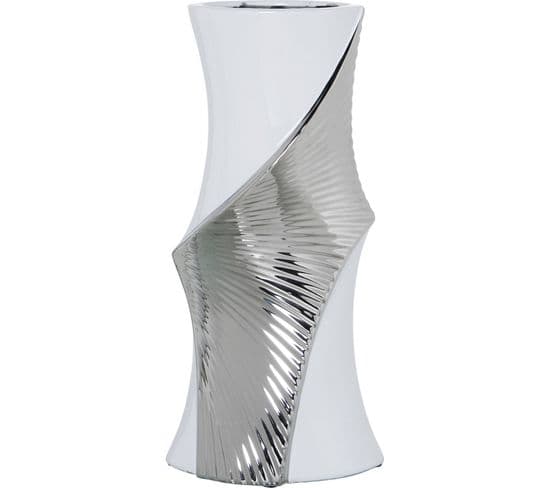 Vase En Céramique Blanc Élégant Pour Déco Moderne