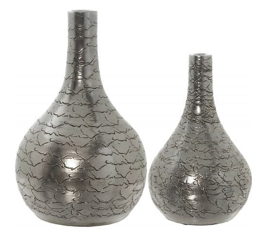 Vase En Céramique Argent Pour Une Déco Chic Et Moderne