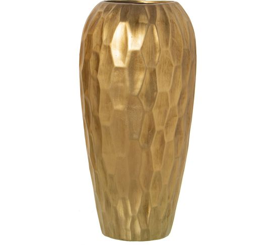 Vase Doré Céramique Pour Intérieur Élégant