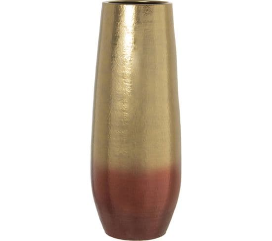 Vase Élégant Doré Céramique Pour Intérieur Chic