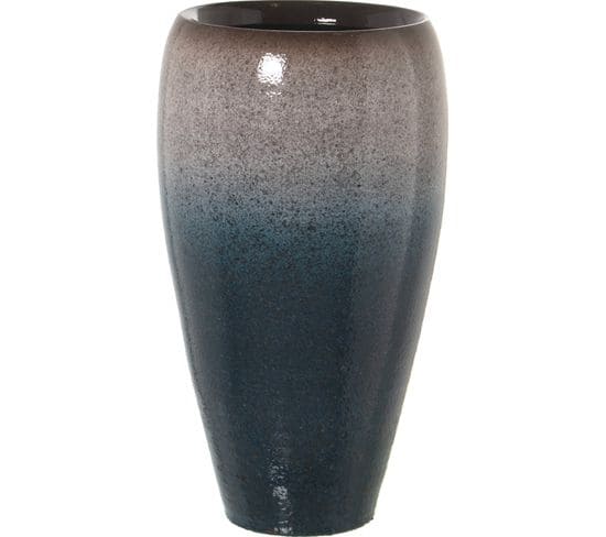 Vase Bleu Élégant En Céramique Pour Intérieur Chic