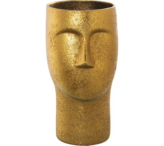Vase Élégant Céramique Dorée Pour Déco Intérieure