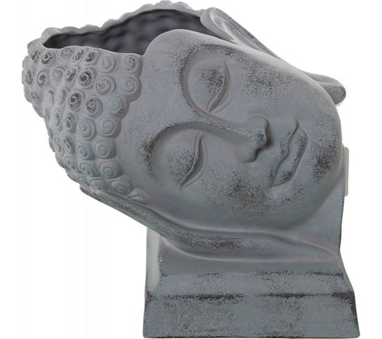 Statue Bouddha Gris Élégant Pour Déco Zen Et Paisible