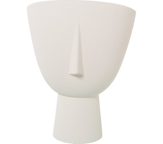 Vase Design Élégant En Céramique Blanche Pour Intérieur Moderne