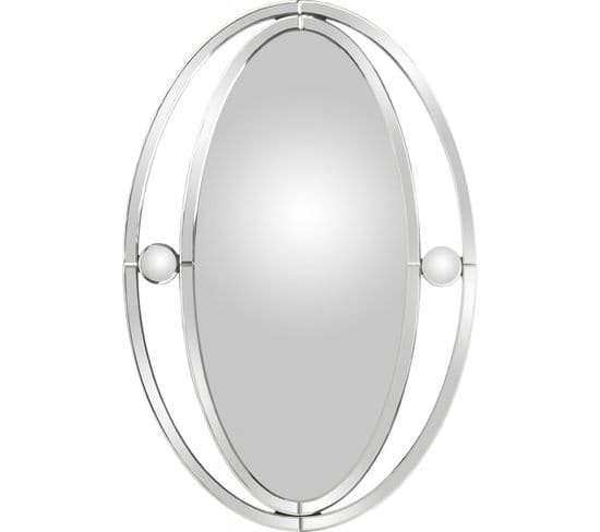 Miroir Ovale Sur Socle Bois Pour Une Déco Élégante