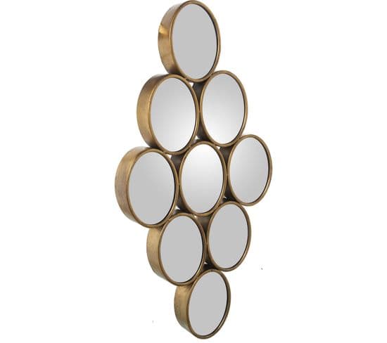 Miroir Design Géométrique Doré Pour Un Intérieur Moderne