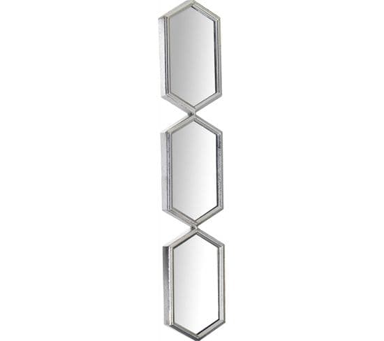Miroir Vertical Argenté Pour Une Déco Élégante
