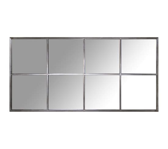Miroir Style Fenêtre Métal Pour Décoration Élégante