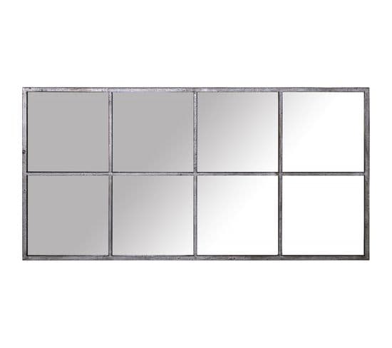 Miroir Vertical Élégant En Métal Noir Design