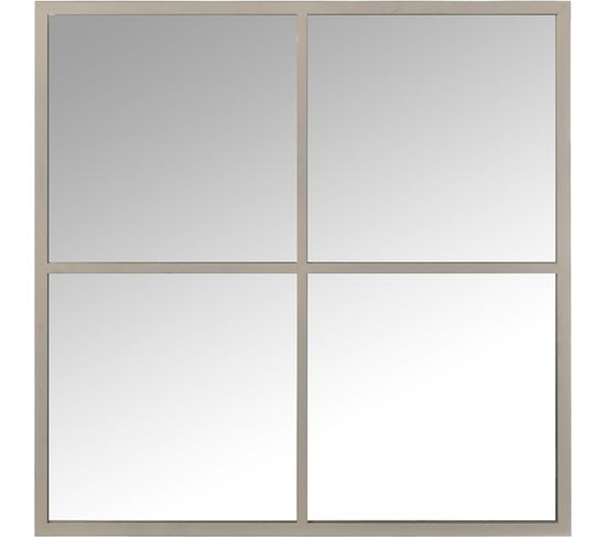 Miroir Style Fenêtre Blanc Élégant Pour Déco Chic