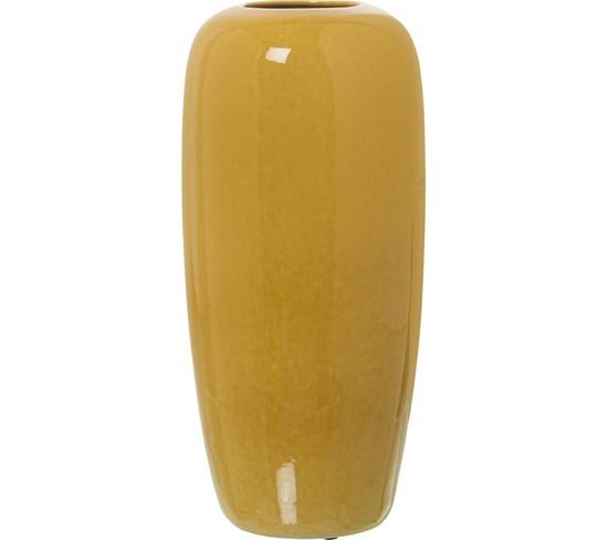 Vase En Céramique Éclat Moutarde Pour Salon Chic