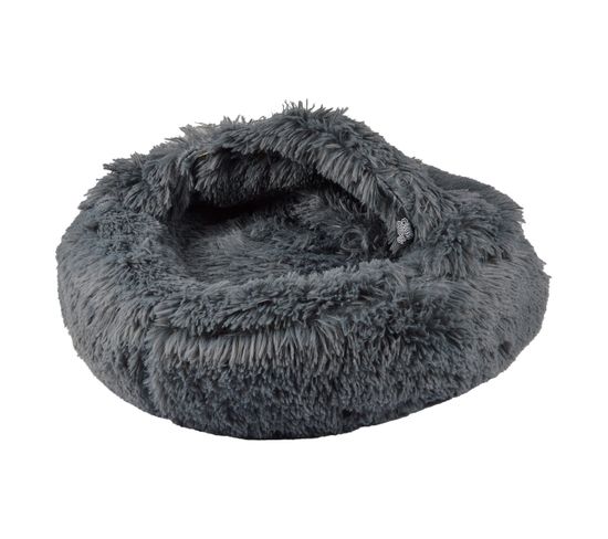 Coussin Chausson Fluffy Anthracite
