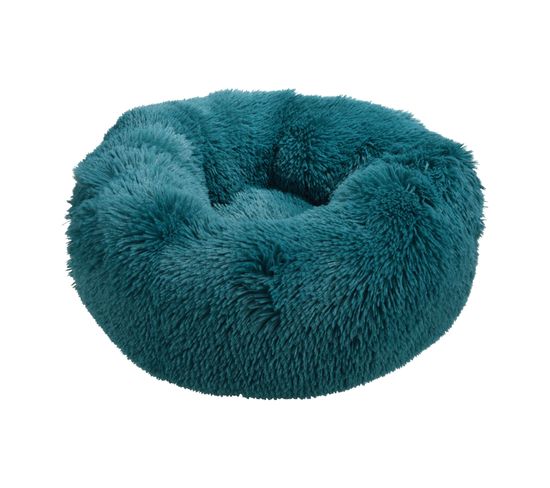 Coussin Rond Chat Ou Chien Fluffy Emeraude