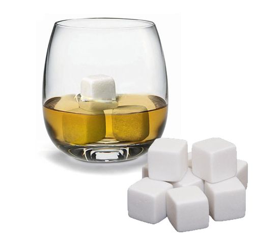 Pierres à Whisky Deluxe - Rafraichir Sans Diluer - Blanc