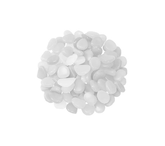 Phosphostones White : 100 Galets Fluorescents De Décoration