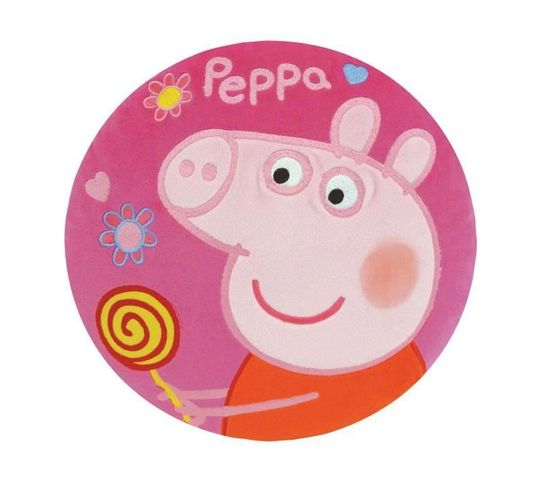 Coussin Brodé Fun House Peppa Pig Rose