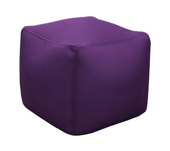 Pouf Cube Buga Aubergine