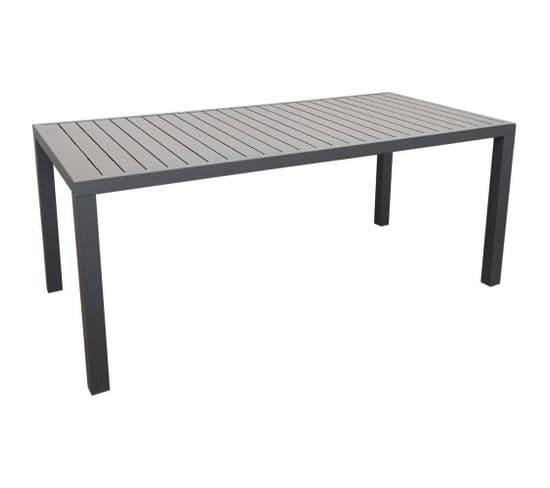 Table Extérieure En Aluminium Plateau à Lattes Alice 180 Cm