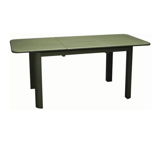 Table En Aluminium Avec Allonge Eos 130-180 Cm Vert