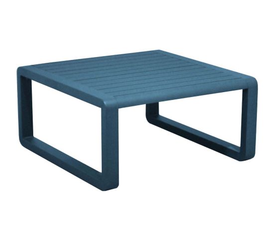 Table Basse De Jardin En Aluminium 80x80 Cm Tonio Bleu
