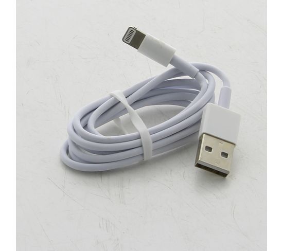 Cable Usb Vers Apple Lightning , Blanc, Longueur 1m  Dy-tu1704w Pour Smartphone Apple