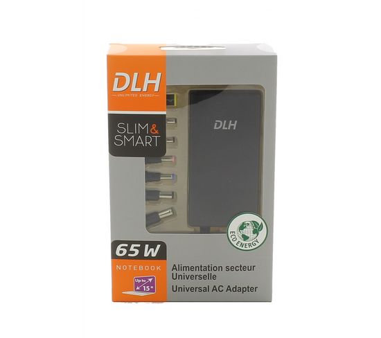 Alimentation Secteur 65w Slim Universelle Notebook 15''  Dy-ai3165 Pour Ordinateur Portable Ac [...]