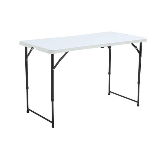 Table Pliante Blanche 122 X 61 X 74 Cm