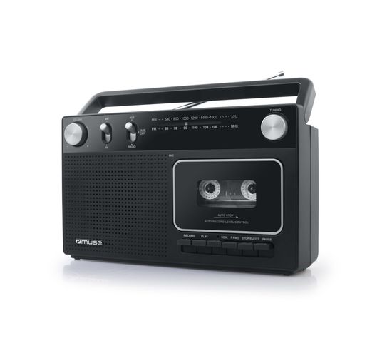 Radio cassette enregistrable portable Noir - M-152 Rc