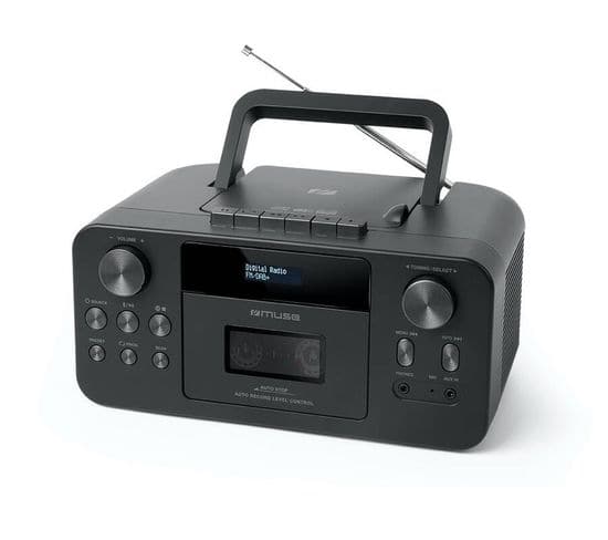 Radio-cassette Cd Avec Bluetooth Noir - M-182db