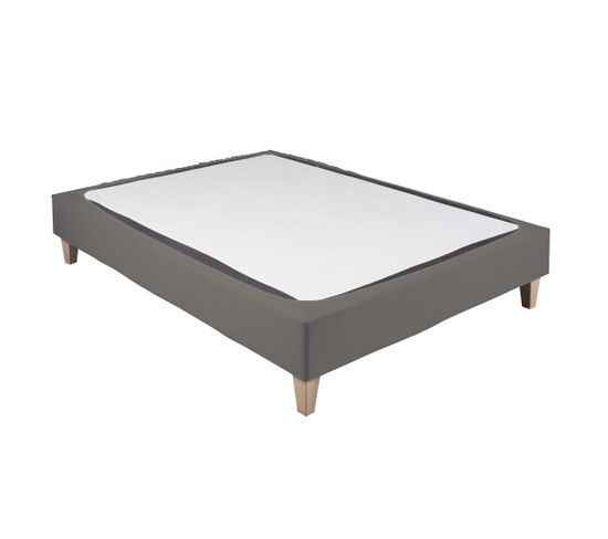 Cache Sommier Coton Jersey Taupe 150x190